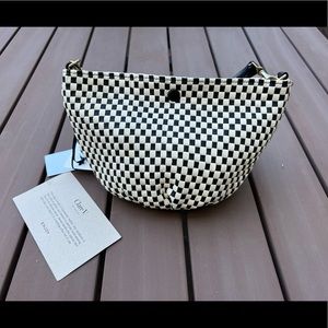 Clare V. Woven Leather Shoulder Bag